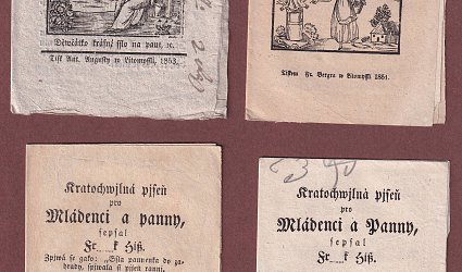 Konvolut osmnácti písní z 19. století.