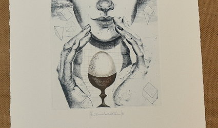 Žena s vejcem.
