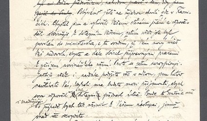 Koncept dopisu Prof. Dr. Josefu Gruberovi.