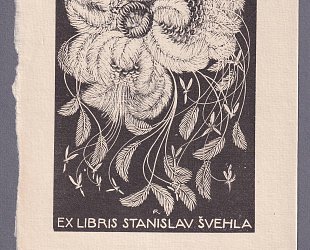 Ex Libris Stanislav Švehla. Ornament z exotických květů.