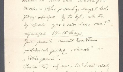 Dopis Ignátu Herrmannovi.