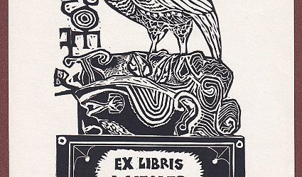 Ex libris J. Liesler. Sova.