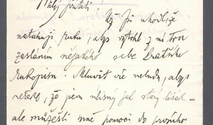 Dopis Ignátu Herrmannovi.