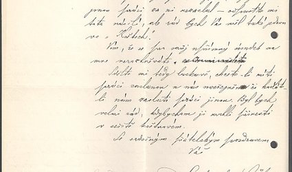Dopis Ignátu Herrmannovi.