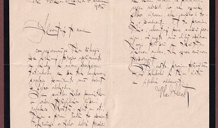 Dopis Ignátu Herrmannovi.