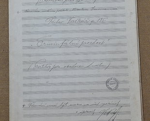 Originální partitura skladby Triumfální pochod.