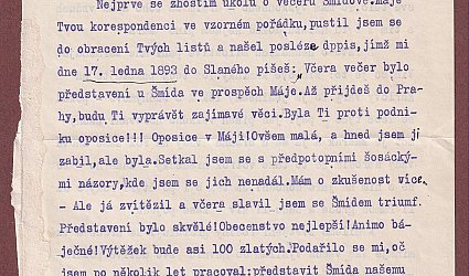 Dopis Ignátu Herrmannovi.