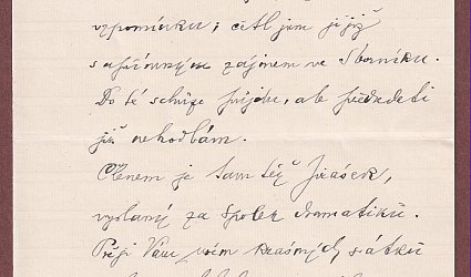 Dopis Ignátu Herrmannovi.