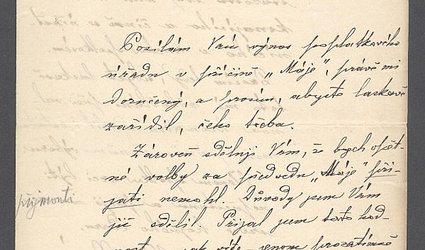 Dopis Ignátu Herrmannovi.