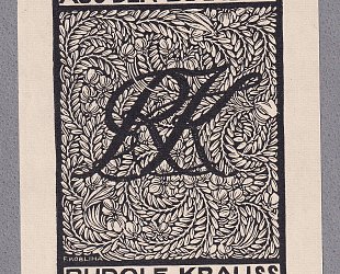 Aus der Bücherei Rudolf Krauss. Monogram v ornamentaci.