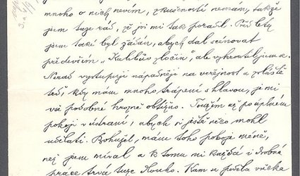 Dopis Ignátu Herrmannovi.