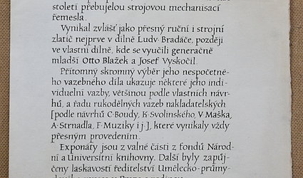 Pamětní kniha výstavy děl Antonína Tvrdého.