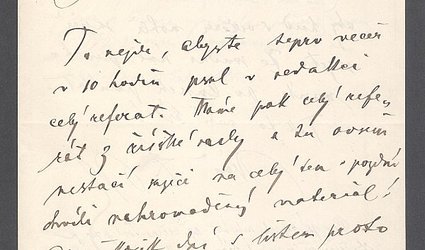 Dopis Ignátu Herrmannovi.