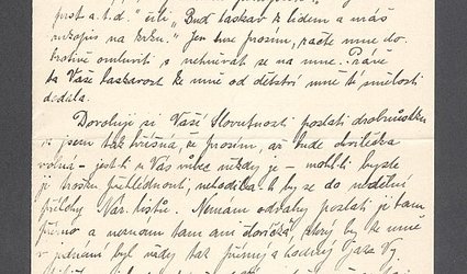 Dopis Ignátu Herrmannovi.