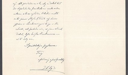 Dopis Ignátu Herrmannovi.