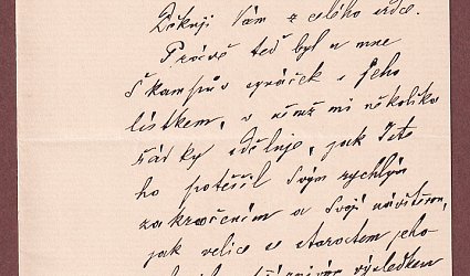 Dopis Ignátu Herrmannovi.