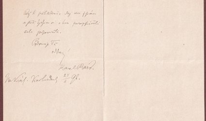 Dopis Ignátu Herrmannovi.