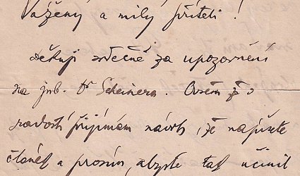 Dopis neznámému adresátovi.