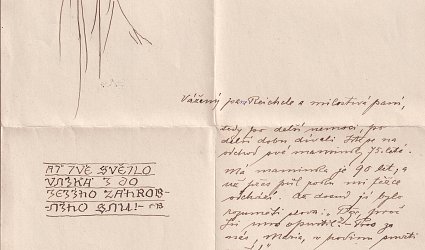 Dopis pro pana Reichla s chotí.