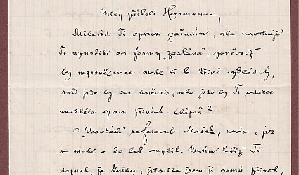 Dopis Ignátu Herrmannovi.