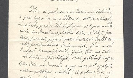 Dopis Ignátu Herrmannovi.