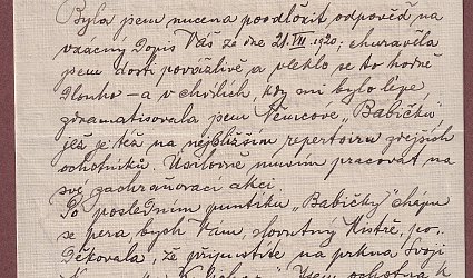 Dopis Ignátu Herrmannovi.