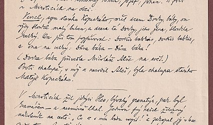 Záznam vyprávění Mikuláše Alše.