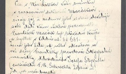 Dopis Ignátu Herrmannovi.