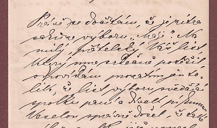 Dopis Ignátu Herrmannovi.