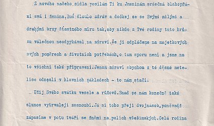 Dopis Ignátu Herrmannovi.