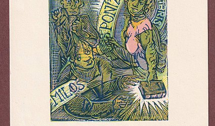 Exlibris Miloš Ponížil.