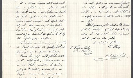 Dopis Ignátu Herrmannovi.