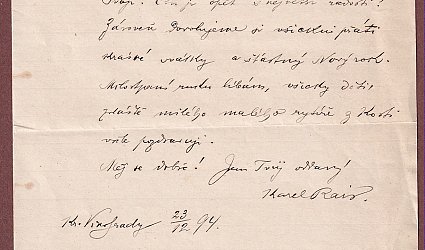 Dopis Ignátu Herrmannovi.