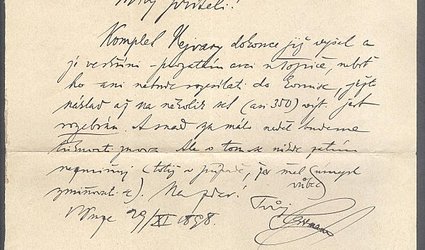 Dopis neznámému adresátu.