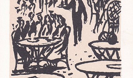 Zahradní restaurace.