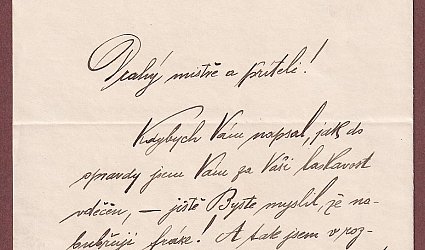 Dopis Ignátu Herrmannovi.