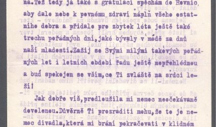 Dopis Ignátu Herrmannovi.