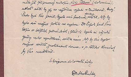 Dopis Ignátu Herrmannovi.