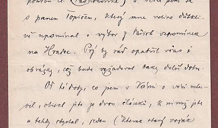 Dopis Ignátu Herrmannovi.