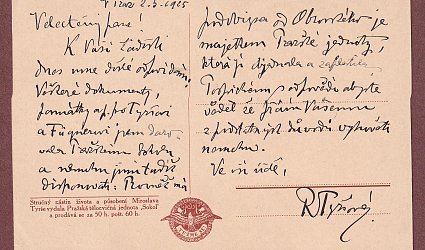 Pohlednice neznámému adresátovi.