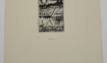 Měsíční krajina.