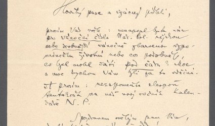 Dopis Ignátu Herrmannovi.