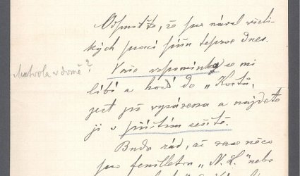 Dopis Ignátu Herrmannovi.