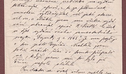 Dopis Ignátu Herrmannovi.