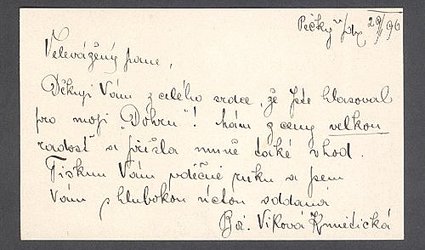 Dopisní karta pro Ignáta Herrmanna.