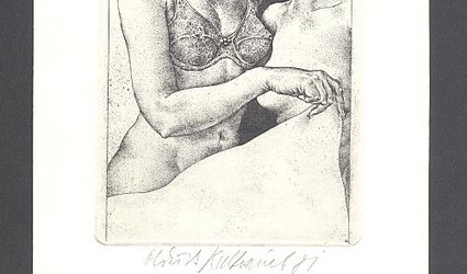 Ex libris Ing. Lubomír Šetlík 1981. Sladké tajemství.