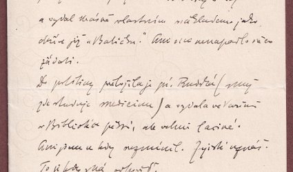 Dopis Ignátu Herrmannovi.