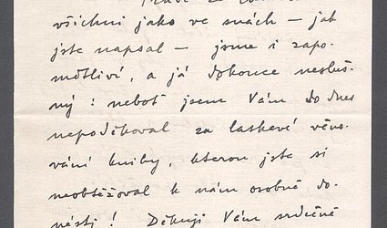 Dopis Ignátu Herrmannovi.