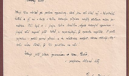 Dopis Ignátu Herrmannovi.