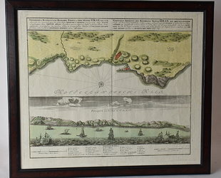 Topographica repreasentatio barbarici portus et urbis munitae Oran...